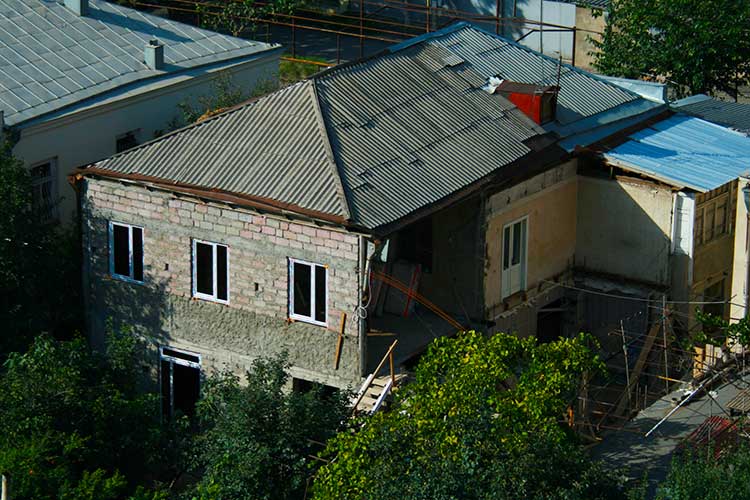 The Why Me building under construction