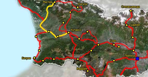 Why Me Travel - Карта поездки 20 оттенков Грузии День 3
