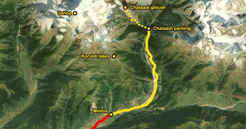 Why Me Travel - Map of holiday 20 Shades of Georgia Day 3