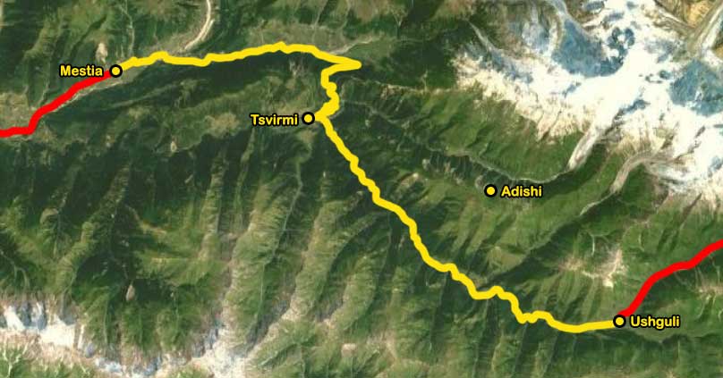 Why Me Travel - Map of holiday 20 Shades of Georgia Day 4