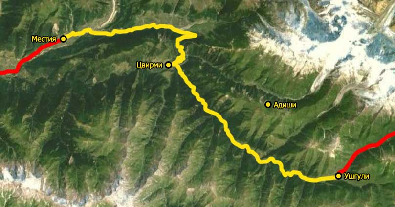 Why Me Travel - Карта юбилейного тура по Сванетии День 4
