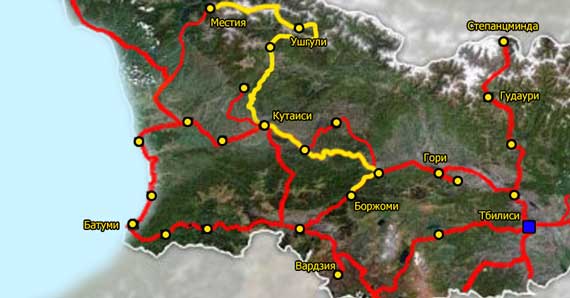 Why Me Travel - Карта поездки 20 оттенков Грузии День 5