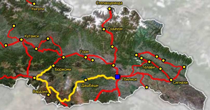 Why Me Travel - Карта поездки 20 оттенков Грузии День 6
