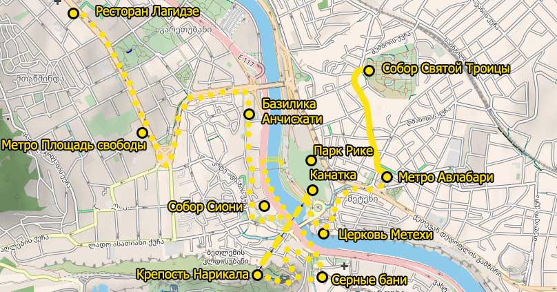 Why Me Travel - Карта поездки 20 оттенков Грузии День 9