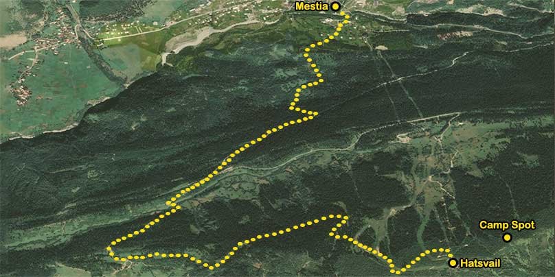 Why Me Travel - Map of holiday Ideal Mix Hike, Camp and Culture Day 8-9